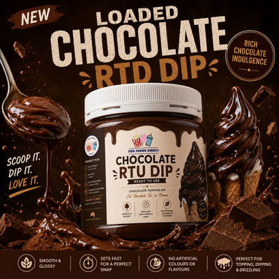 Chocolate RTU Dip | Ready-to-Use Chocolate Coating Dip for Ice Creams, Gelato & Desserts