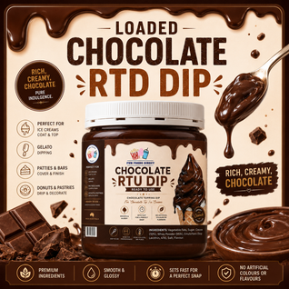 Chocolate RTU Dip | Ready-to-Use Chocolate Coating Dip for Ice Creams, Gelato & Desserts