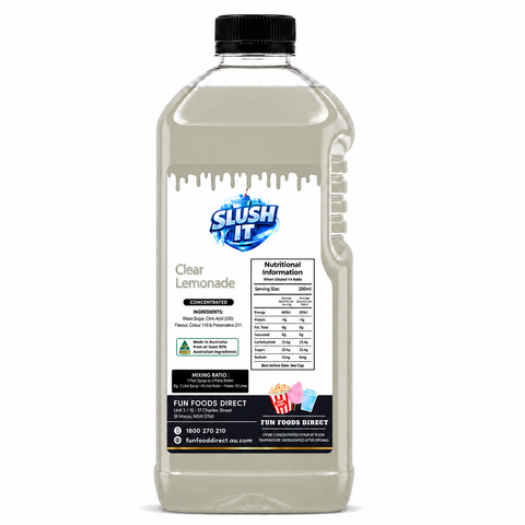 Traditional Clear Lemonade Slushy 2L Bottle