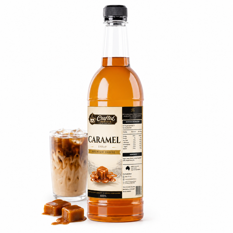 Caramel Syrup Premium Range 800mL | Rich Buttery Caramel Café Syrup