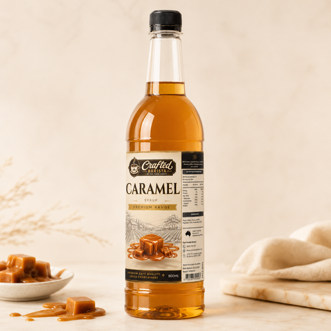 Caramel Syrup Premium Range 800mL | Rich Buttery Caramel Café Syrup