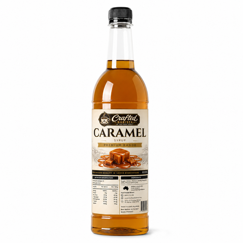 Caramel Syrup Premium Range 800mL | Rich Buttery Caramel Café Syrup