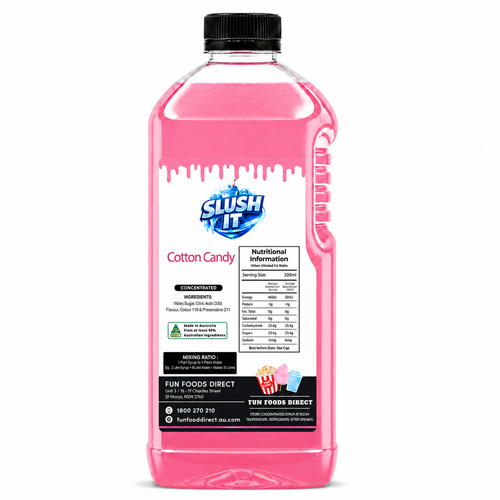 Cotton Candy Slushy Mix 2L Bottle