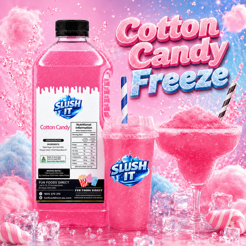 Cotton Candy Slushy Mix 2L Bottle