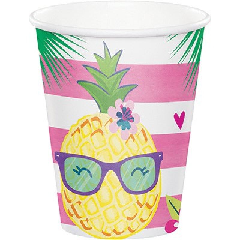 Cups Pineapple Themed Bridal Shower