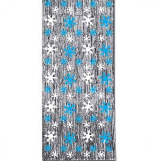 Snowflakes Metallic Door Curtain Decoration