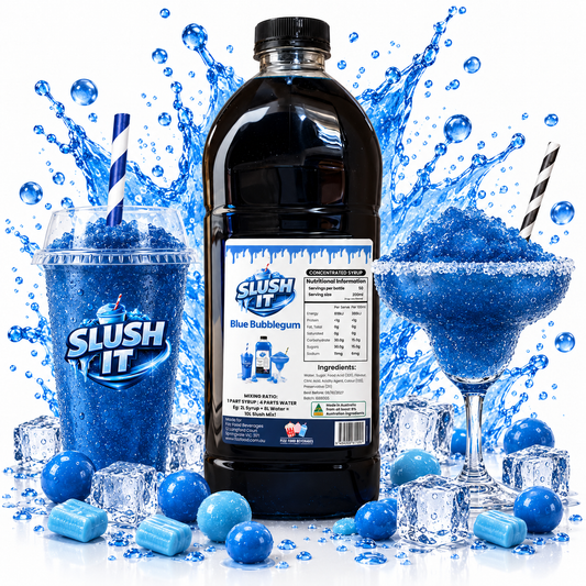 Blue Bubblegum Slushy 2L Bottle