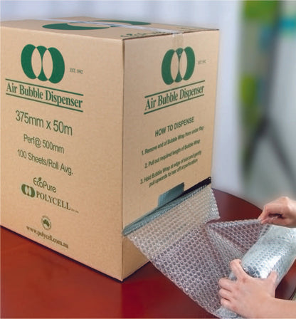 Degradable Bubble Wrap Dispenser Box