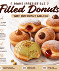 Donut Ball Mix | World’s Best Tasting Mix for making soft, delicious filled donuts with ease.