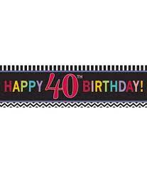 40th Birthday Celebration Giant Banner