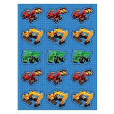 Under Construction Stickers 4 Pack Boy Truck Party Favor Decoration