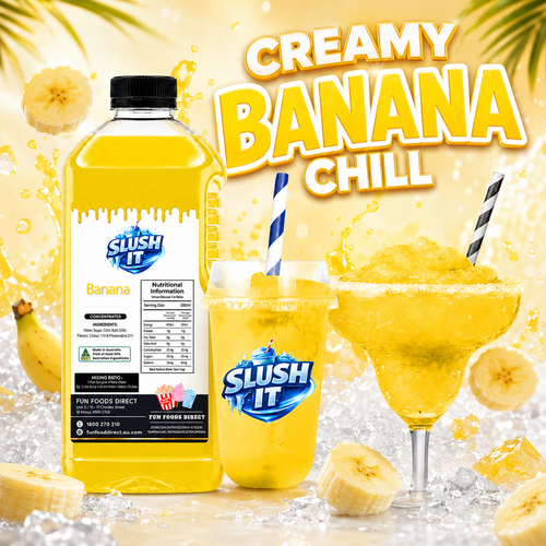 Banana Slushy 2L Bottle