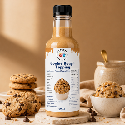 Cookie Dough Premium Milkshake Syrup & Dessert Topping for Thickshakes, Sundaes & Drinks