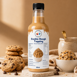 Cookie Dough Premium Milkshake Syrup & Dessert Topping for Thickshakes, Sundaes & Drinks