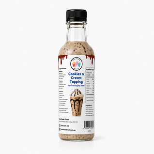 Cookies N Cream Milkshake Syrup & Dessert Topping for Thickshakes, Sundaes & Drinks