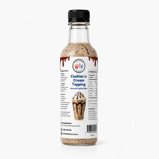 Cookies N Cream Milkshake Syrup & Dessert Topping for Thickshakes, Sundaes & Drinks