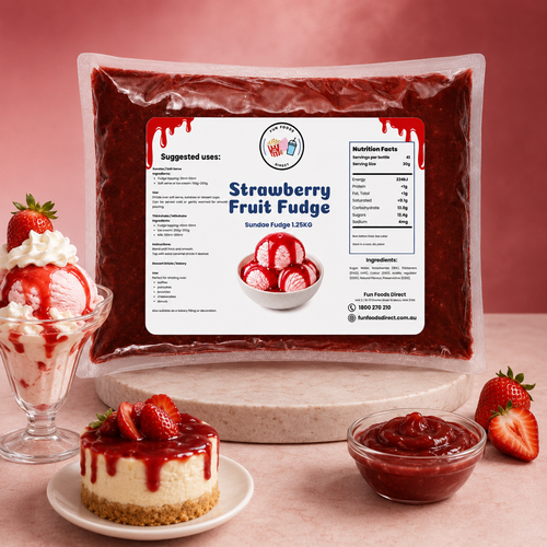 Strawberry Fruit Sundae Topping 1.2KG