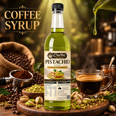 Pistachio Syrup Premium Range 800mL | Rich Crafted Barista syrup