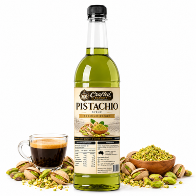 Pistachio Syrup Premium Range 800mL | Rich Crafted Barista syrup