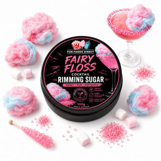 Fairy Floss Cocktail Rimming Sugar 100g | Sweet Cotton Candy Cocktail Garnish