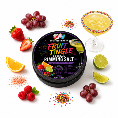 Fruit Tingle Cocktail Rimming Salt 100g | Sweet, Fizzy & Fruity Cocktail Garnish