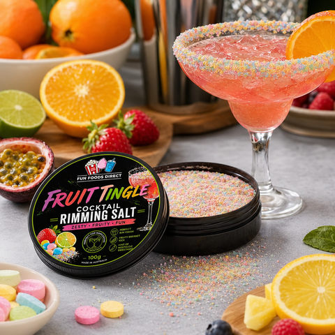 Fruit Tingle Cocktail Rimming Salt 100g | Sweet, Fizzy & Fruity Cocktail Garnish