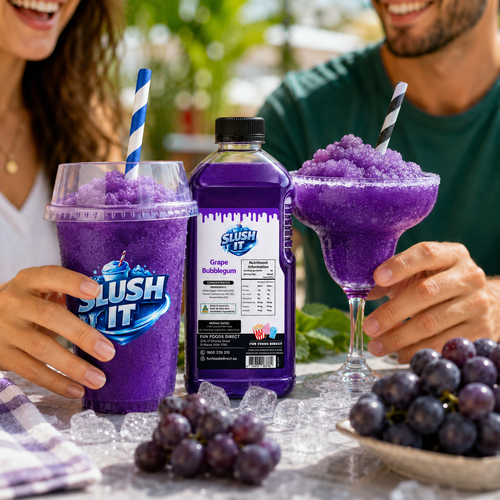 Grape Bubblegum Slushy Mix 2L Bottle