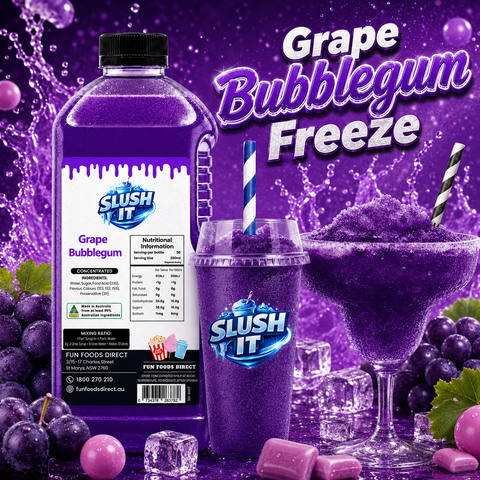 Grape Bubblegum Slushy Mix 2L Bottle