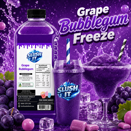 Grape Bubblegum Slushy Mix 2L Bottle