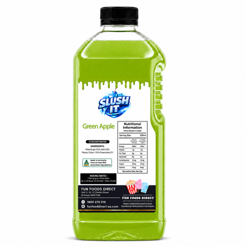 Green Apple Sno Cone Bottle