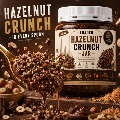 Loaded Hazelnut Crunch Jar 375ml