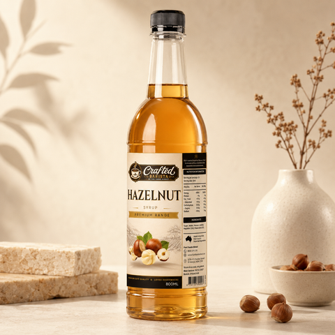Hazelnut Syrup Premium Range 800mL | Rich Roasted Hazelnut Café Syrup