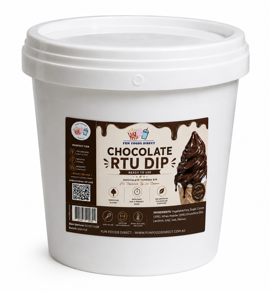 Chocolate RTU Dip | Ready-to-Use Chocolate Coating Dip for Ice Creams, Gelato & Desserts