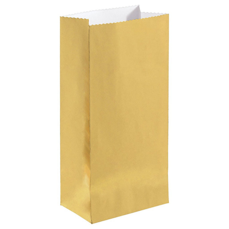 Gold Mini Paper Treat Bags