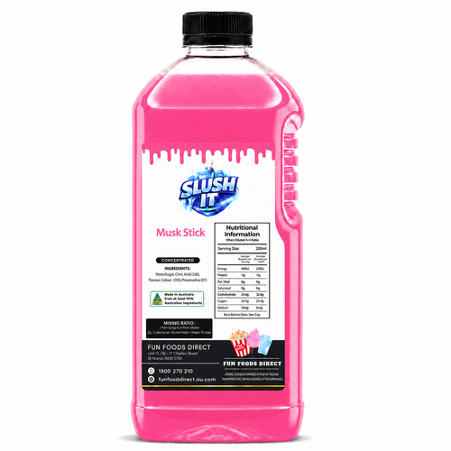 Musk Stick Slushy Mix 2L Bottle