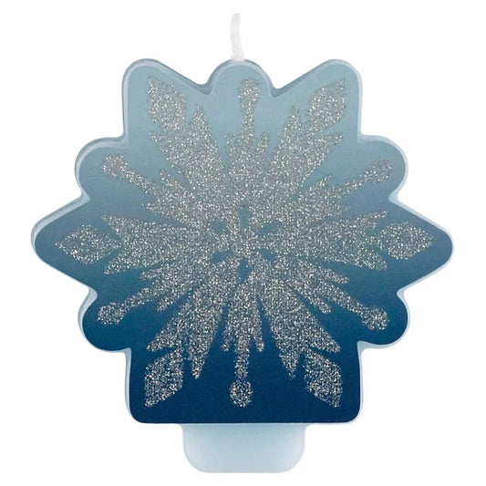 Disney FROZEN 2 GLITTER CAKE CANDLE Birthday Party Decorations Snowflake SEALED