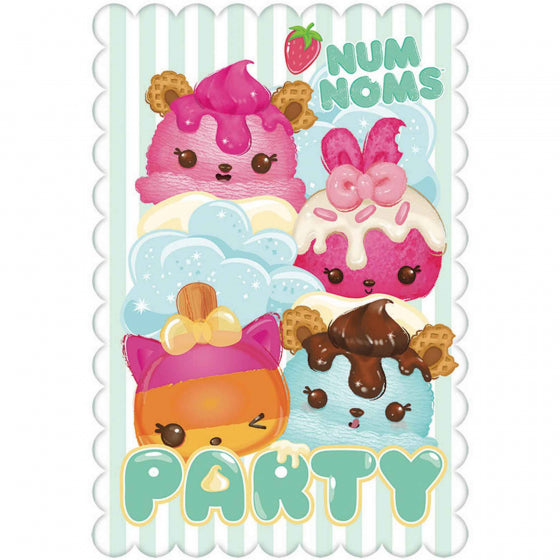 Num Noms Shape Birthday Invitations