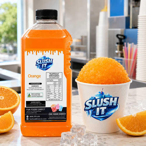 Orange Sno Cone Bottle