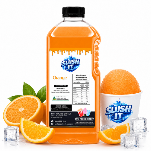 Orange Sno Cone Bottle