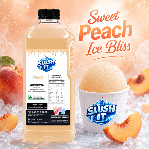 Peach Sno Cone Bottle