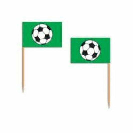 Foot Ball - Soccer Ball Cupcake Picks