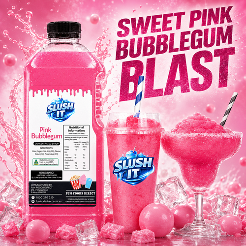 Pink Bubblegum Slushy 2LBottle