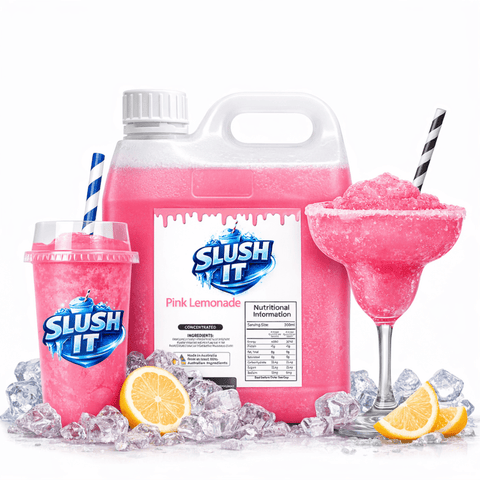 Kids Party Slushy Bundle Pack – Blue Bubblegum, Red Raspberry & Pink Lemonade