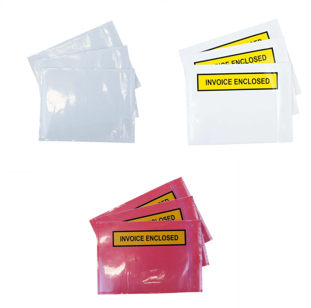 Packing Envelopes Invoice Enclosed, Packing Slip & Document Enclosed