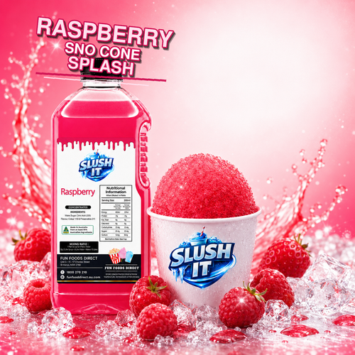 Raspberry Sno Cone Bottle