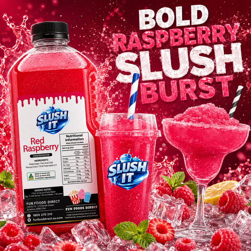 Red Raspberry Slushy 2L Bottle