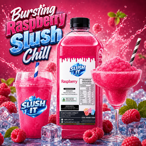 Raspberry slushy syrup 2L Bottle