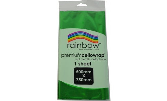 Metallic Cellophane 500mm x 750mm Pack of 25