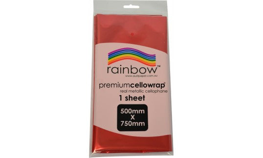 Metallic Cellophane 500mm x 750mm Pack of 25