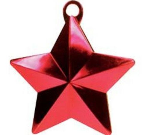 Glitz Star Balloon Weight Red